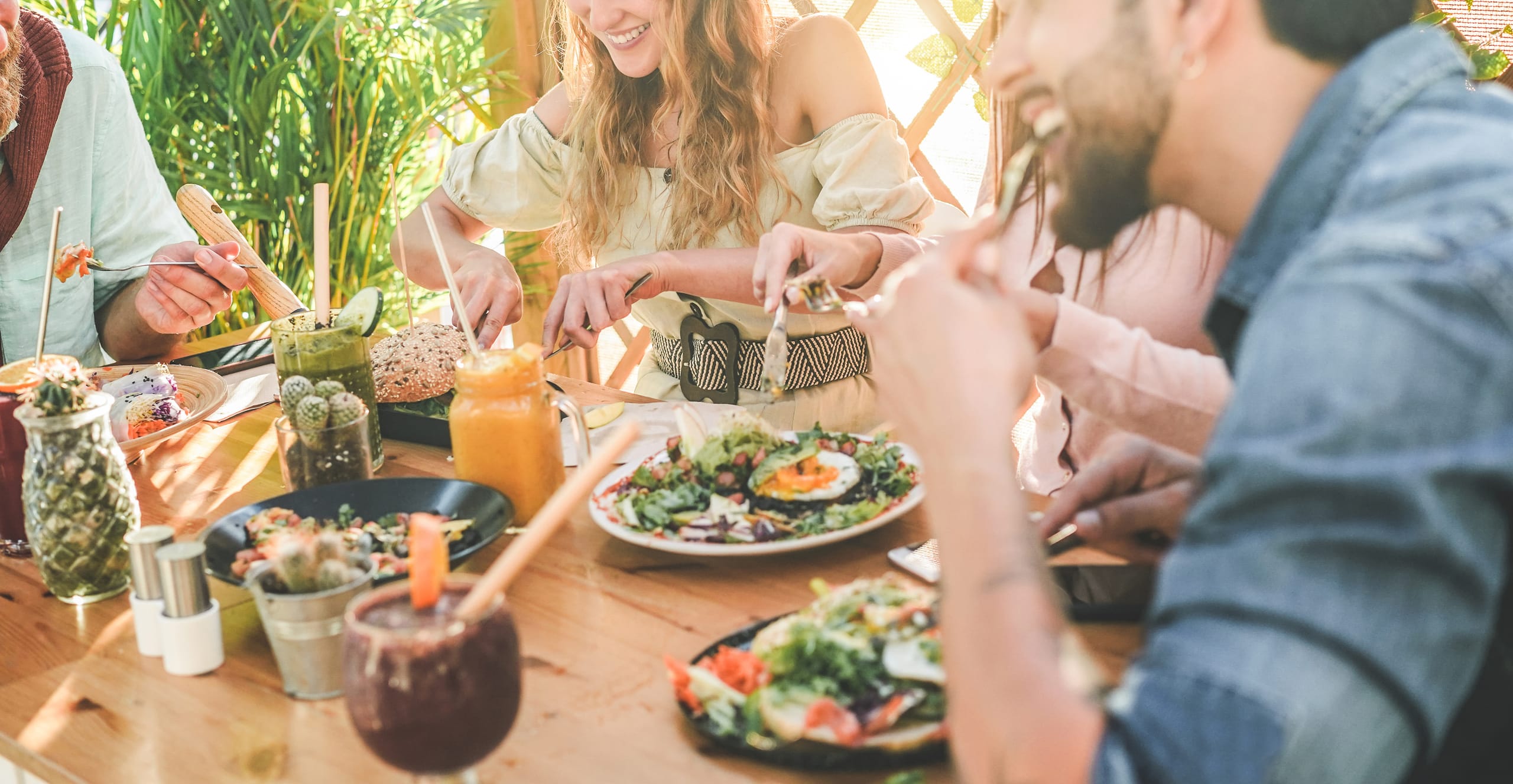 Locals sharing brunch in Las Vegas